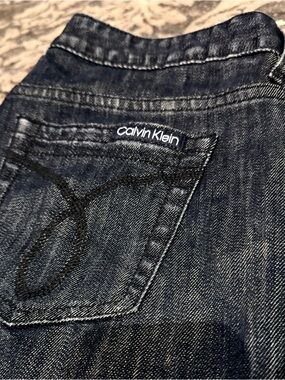 Calvin Klein Indigo Denim Jeans with Logo Pocket